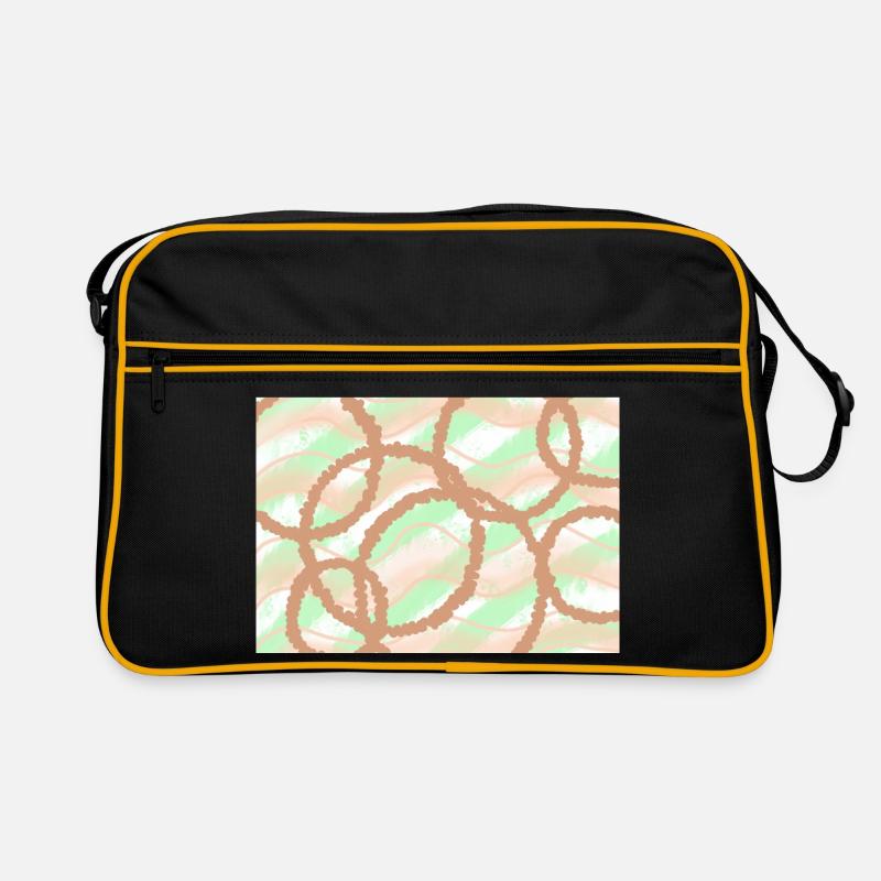 Fond de cercles bruns Sac Retro