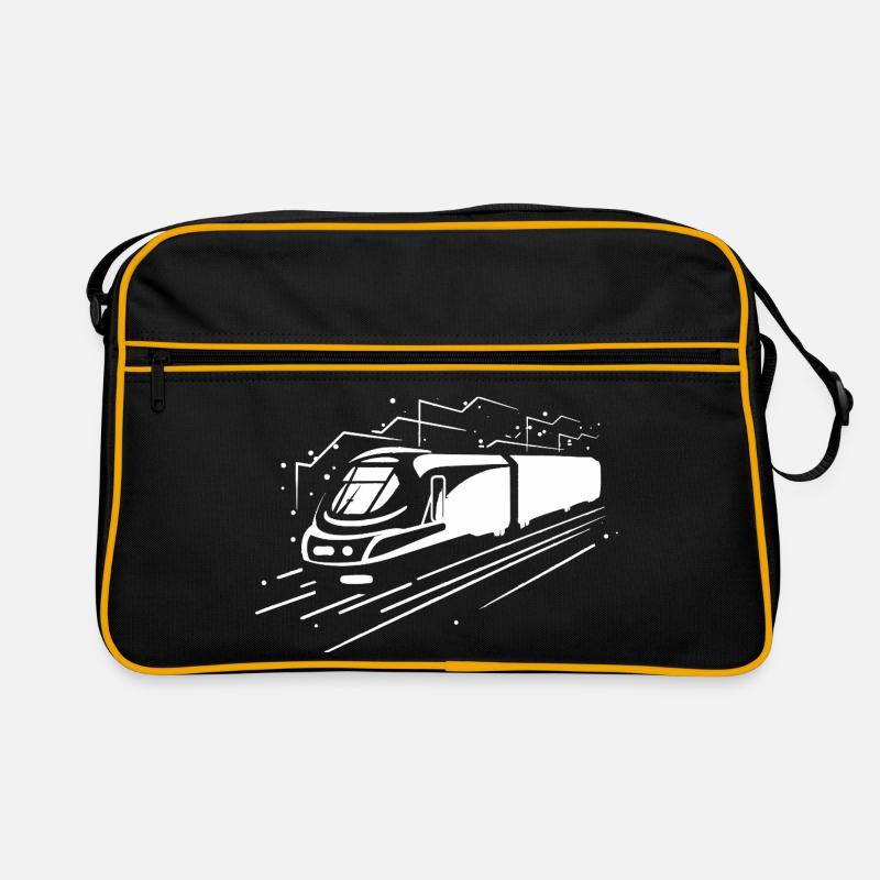 Cartoon Zug Retro Tasche