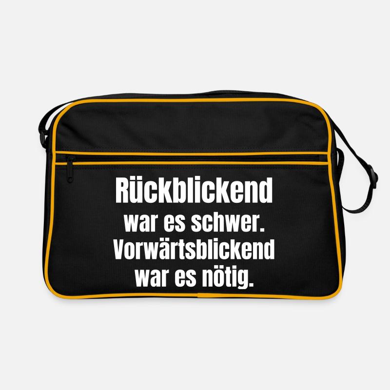 Difficult in retrospect, necessary forward Retro Bag