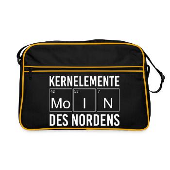 Éléments centraux du nord de l’Allemagne - Sac Retro - noir/or - Devant