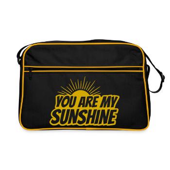 You Are My Sunshine – Retro Bold - Retro Bag - black/gold - Front