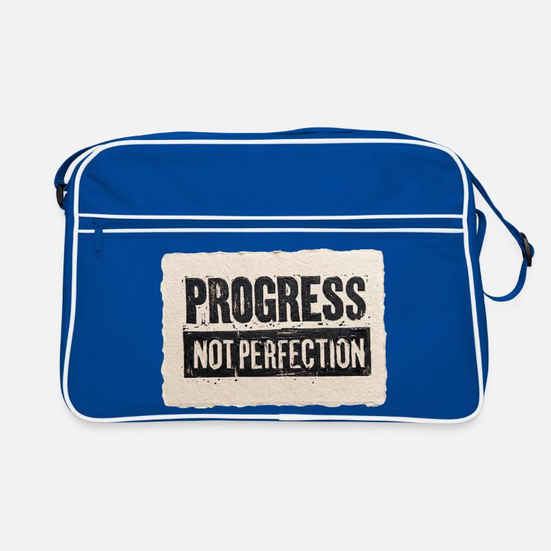 Progress-not-perfection Retro Tasche