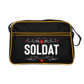 Profession de soldat - Sac Retro - noir/or - Devant