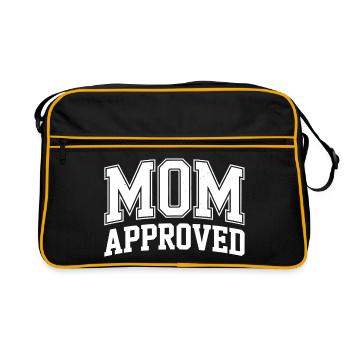 APPROUVÉ PAR MAMAN - Sac Retro - noir/or - Devant