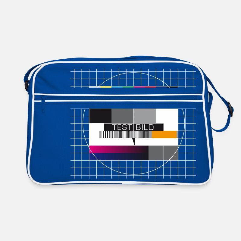 Test image television screen broadcast closing display Retro Bag