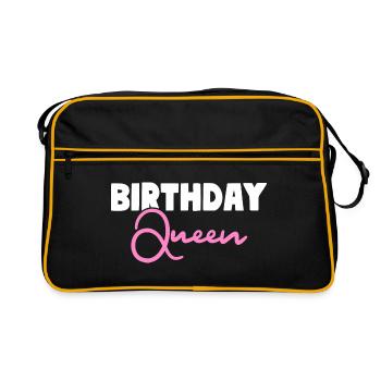 Anniversaire Reine Anniversaire Fille - Sac Retro - noir/or - Devant