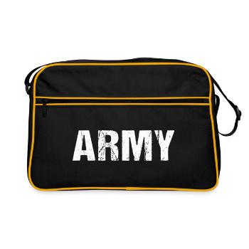 Soldats de l’armée Militaire Vintage - Sac Retro - noir/or - Devant