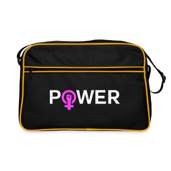 Girl Power Women's Power - Retro Bag - black/gold - Front
