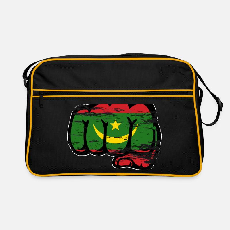 Poing du drapeau de la Mauritanie utilisé Sac Retro