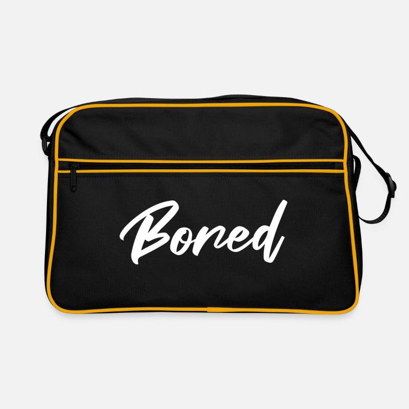 Bored Boring I'm so bored Retro Bag