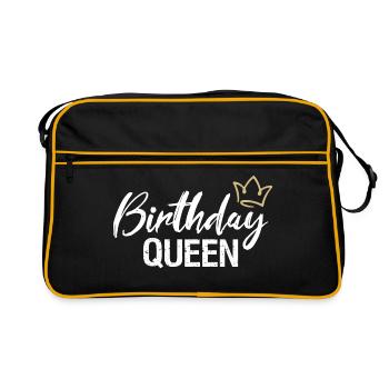 Anniversaire Reine Königin Geburtstag - Sac Retro - noir/or - Devant