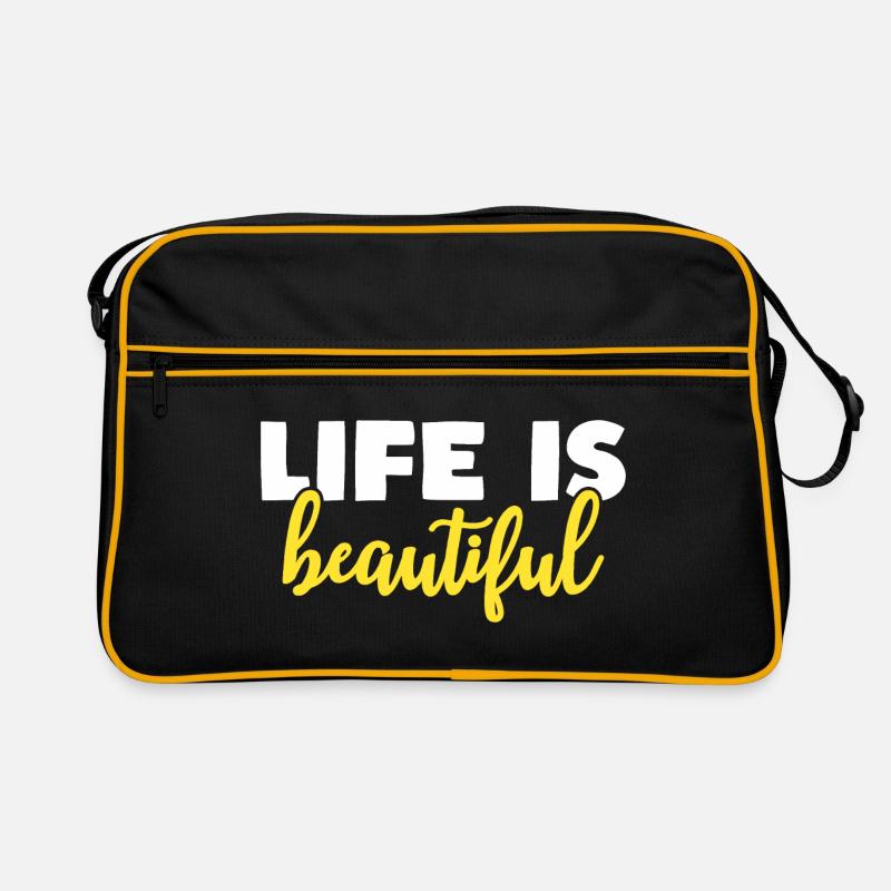life is beautiful Retro Bag