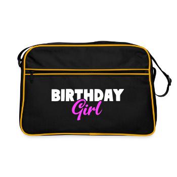 Fille d’anniversaire - Sac Retro - noir/or - Devant