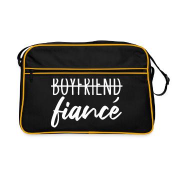 Boyfriend Fiancé Fiancé Engagement - Sac Retro - noir/or - Devant