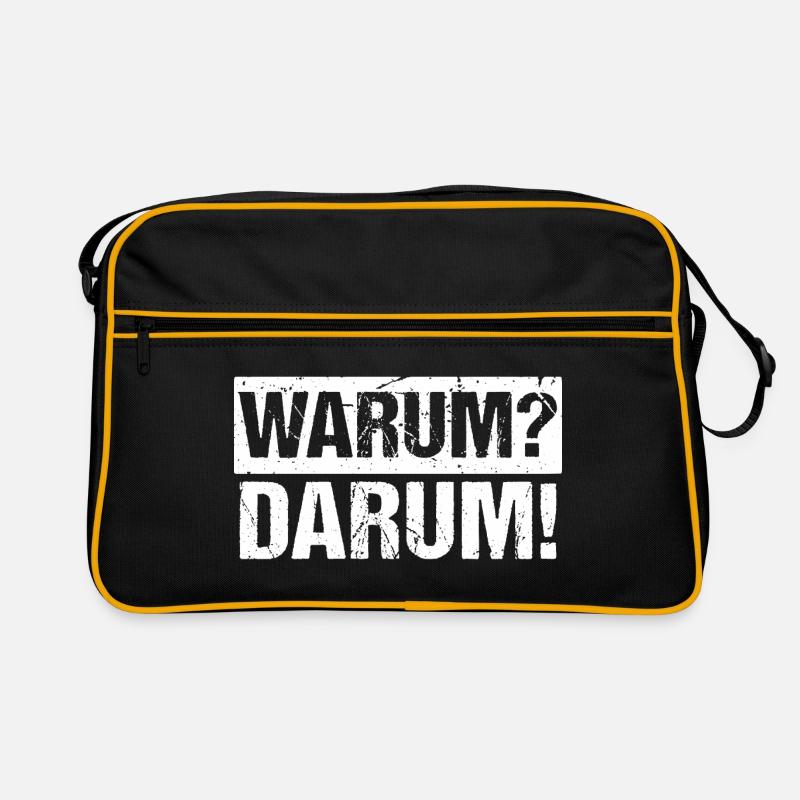 Warum? Darum! Retro Tasche