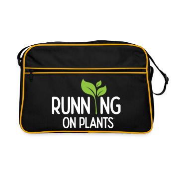 Courir sur les plantes - Sac Retro - noir/or - Devant
