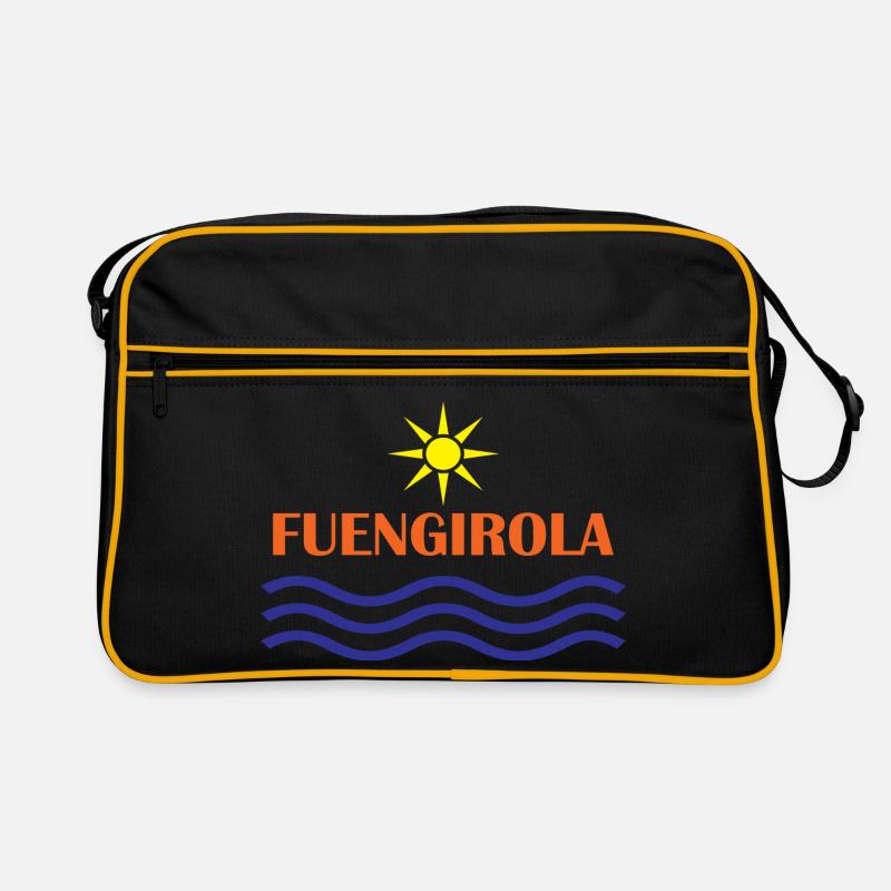 Fungirola Sonnen- und Wellendesign Retro Tasche