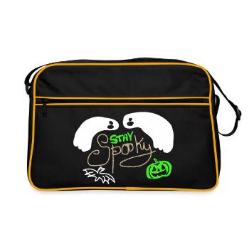 Stay Spooky - Retro Bag - black/gold - Front