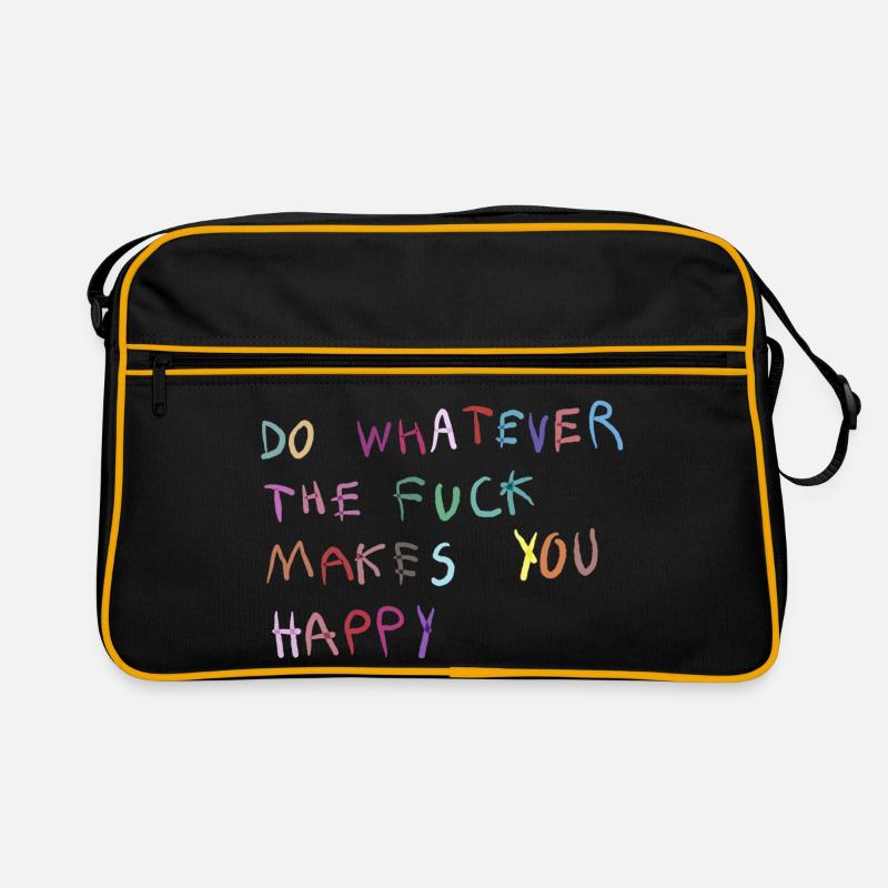 Fais ce qui te rend heureux Sac Retro