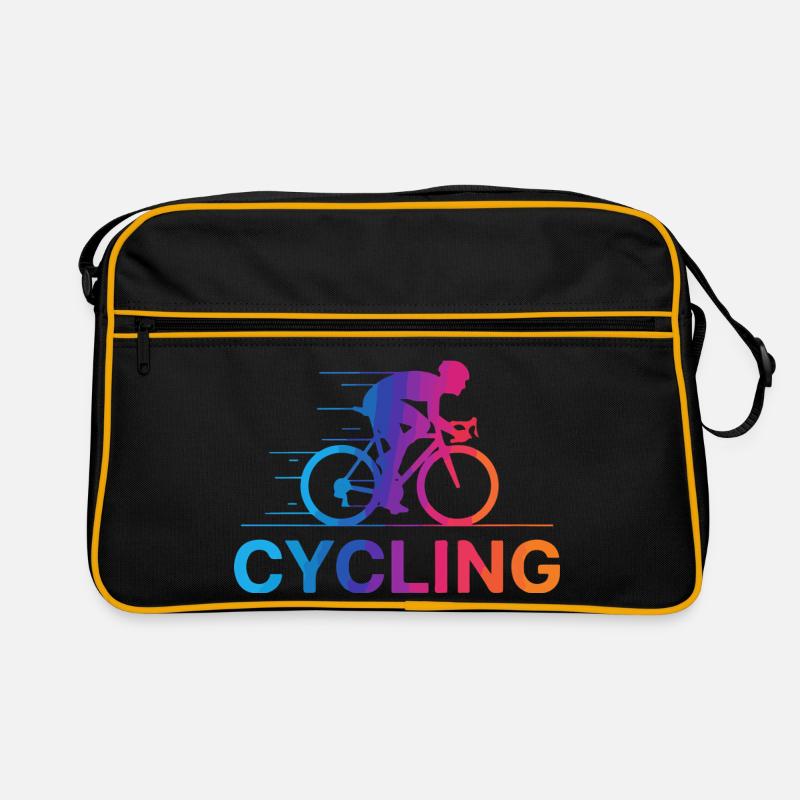Lebendiger Radverlauf Retro Tasche