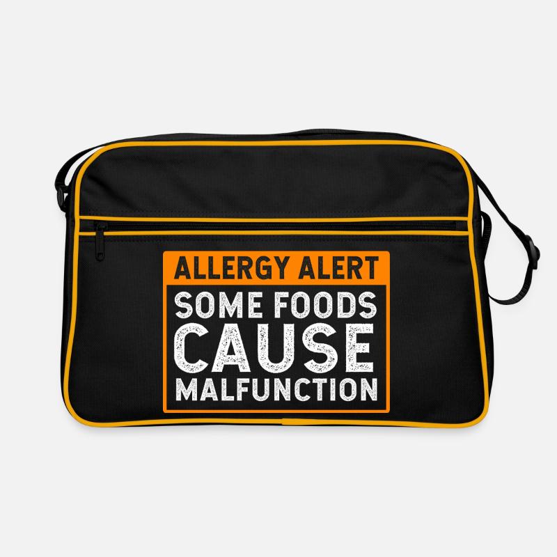 Lebensmittel Allergie Retro Tasche