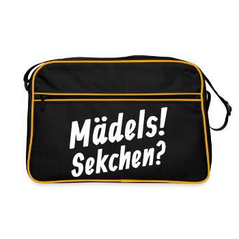 Mädels Sektchen Sekt Sektparty - Sac Retro - noir/or - Devant