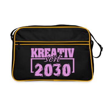 2030 - Sac Retro - noir/or - Devant