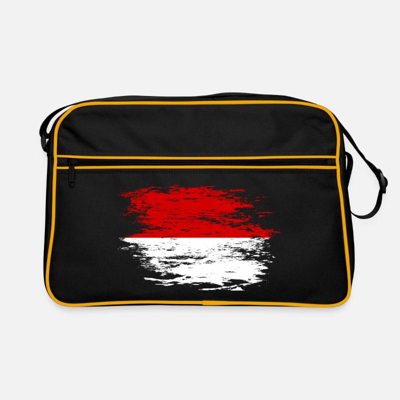 Drapeau indonésien utilisé Sac Retro