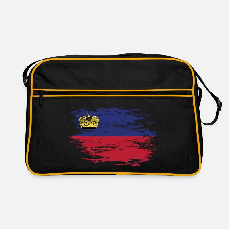 Drapeau du Liechtenstein utilisé Sac Retro