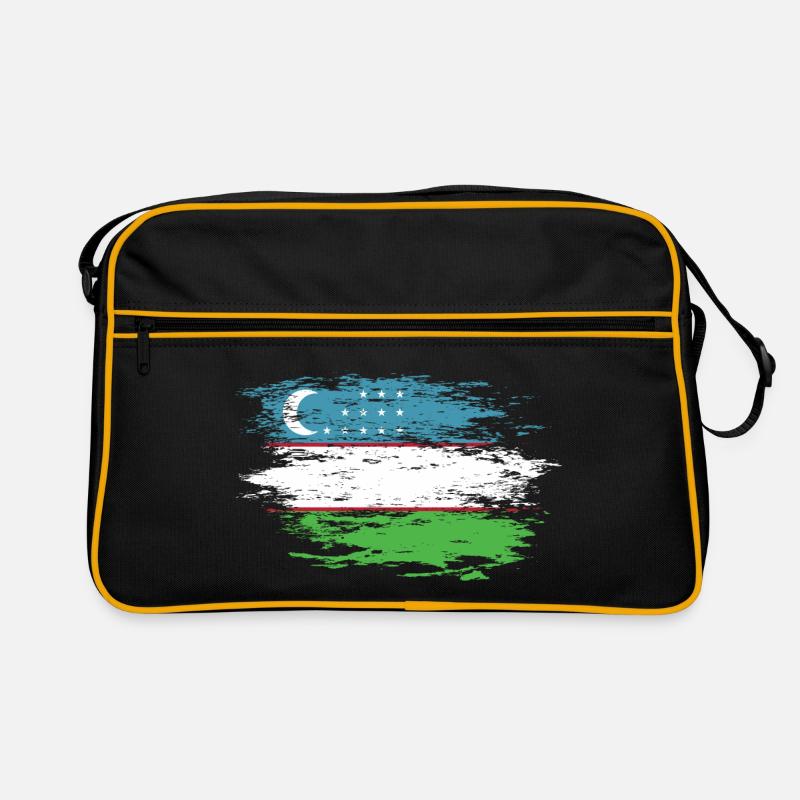 Drapeau de l’Ouzbékistan utilisé Sac Retro