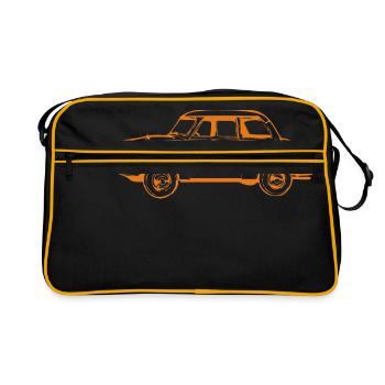  500 600 Trabi - Retro Tasche - Schwarz/Gold - Vorne