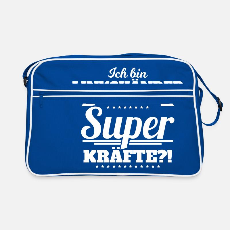 Ich bin Linkshänder Retro Tasche