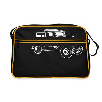 Pick-up Classic Car 01_weiß - Sac Retro - noir/or - Devant