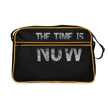 time is now - Retro Bag - black/gold - Front