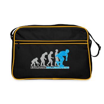 évolution roller, patins à roues alignées, patinage - Sac Retro - noir/or - Devant