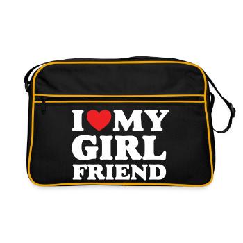 J’aime ma petite amie - Sac Retro - noir/or - Devant