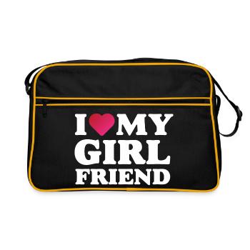 J’aime ma petite amie - Sac Retro - noir/or - Devant