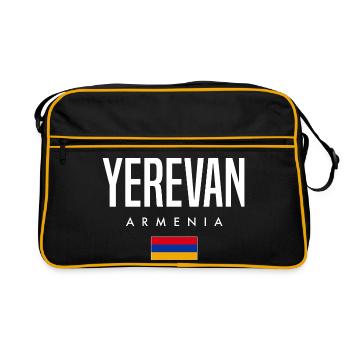 Yerevan, Armenia - Retro Bag - black/gold - Front