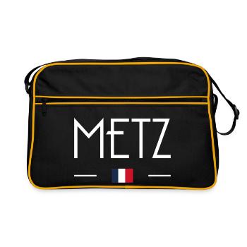 Metz - Retro Tasche - Schwarz/Gold - Vorne