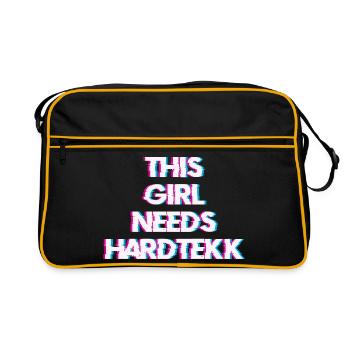 Hardtekk Tekk - Retro Bag - black/gold - Front