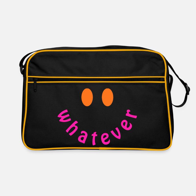 Whatever Smile - Funny Y2K Statement Design Retro Bag