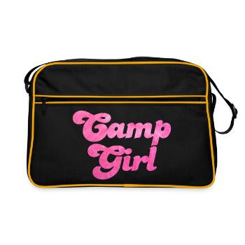 Camp Girl Camping Fell pink Girl Power Van Life - Retro Bag - black/gold - Front