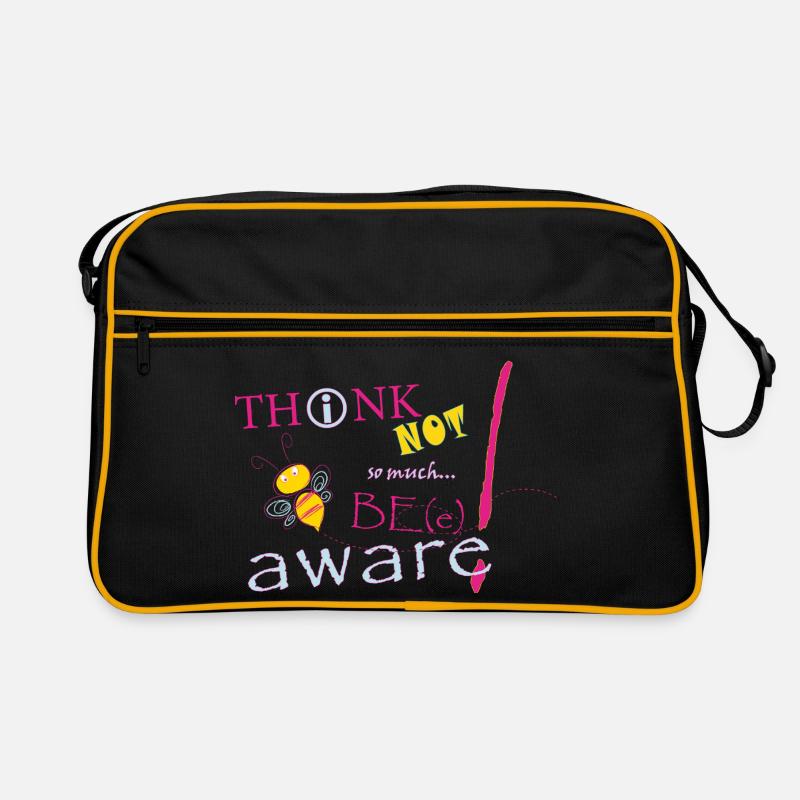Think Not Be Aware Bee Retro Tasche