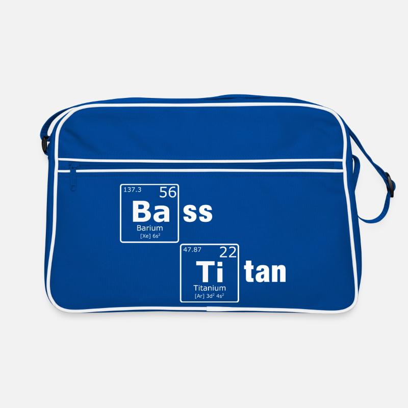 Bass Titanium Periodic Table Elements Nerd Retro Bag
