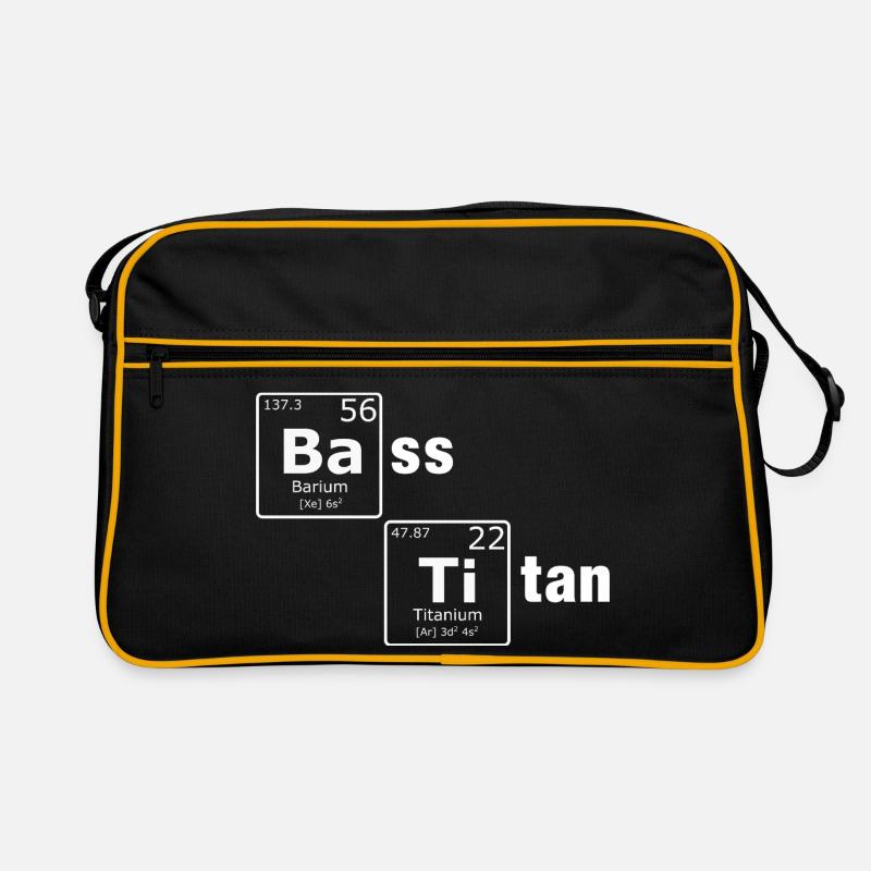 Éléments du tableau périodique en titane basse Nerd Sac Retro