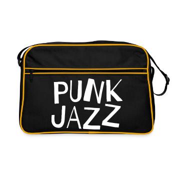 Punk Jazz typography logo Glyphs - Retro Bag - black/gold - Front
