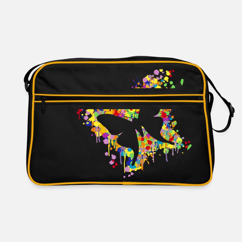 Schmetterling Splash Retro Tasche