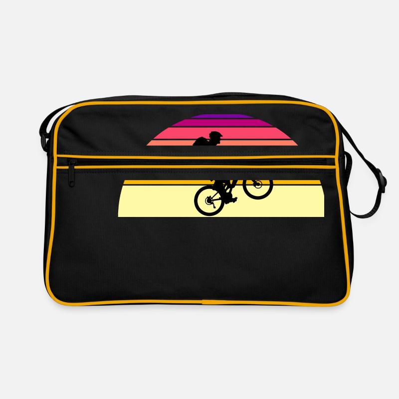 Biker au coucher du soleil Sac Retro