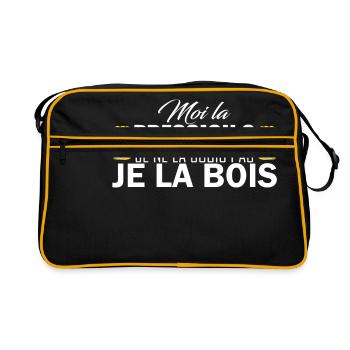 moi la pression - Retro Tasche - Schwarz/Gold - Vorne