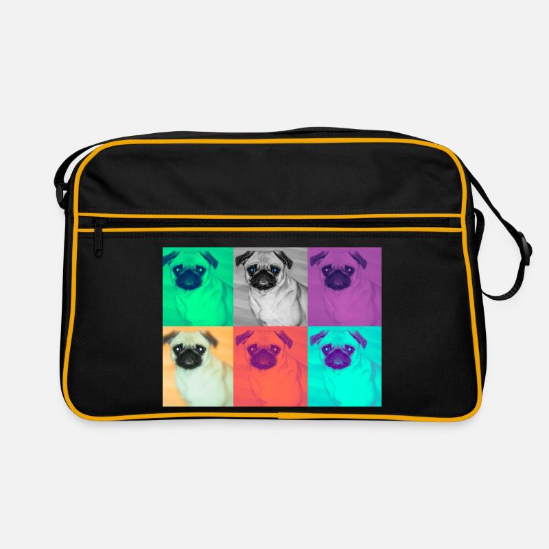 Pop Art Conception de chien Sac Retro